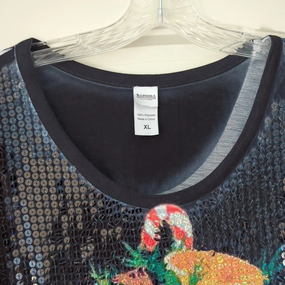 Bandera Sequined Holiday Shirt - Picture 3 of 9